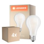 Mehrfachpackung 4x Ledvance Classic LED E27 Birne Fadenlampe Matt 24W 3452lm - 827 Extra Warmweiß | Ersatz für 200W
