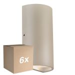 Mehrfachpackung 6x Nordlux Rold Wandleuchte Metall Braun Up & Down 10.5W 350lm - 830 Warmweiß
