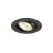 SLV New Tria 68 Spot Aluminium Schwarz Rund 7.5W 621lm 38D - 930 Warmweiß | Ausschnitt 68mm -  Höchste Farbwiedergabe - Dimmbar 
