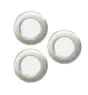 Mehrfachpackung 3x Eglo Einbau Spot Fueva 6 Plastik Satin-Nickel 11.1W 1350lm - 827-840-865 CCT