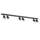 Emibig Deckenleuchte Flash Stahl Schwarz | Geeignet für 6x GU10 - Max 8W
