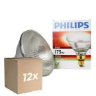 Mehrfachpackung 12x Philips PAR38 IR 175W E27 230V Klar